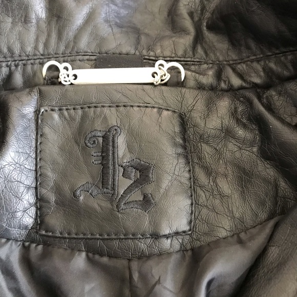 Vegan Leather Black J2 Moto Jacket - Picture 3 of 8